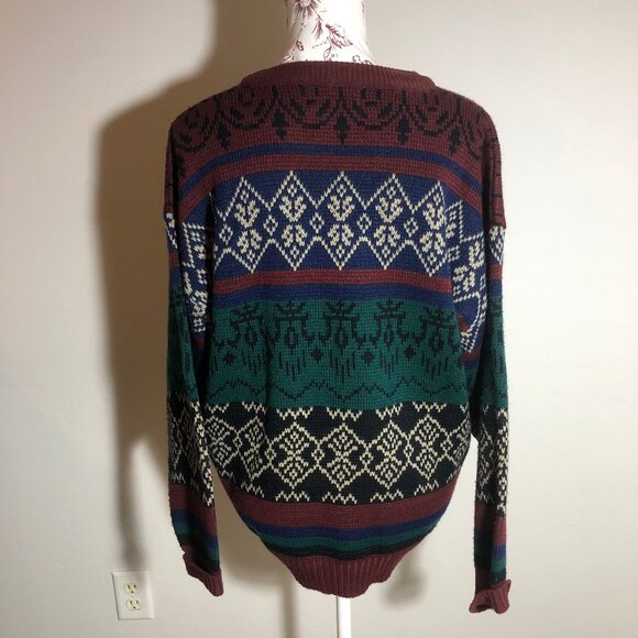 Vintage Stoneriver Outfitters Nordic Geometric Sweater XL – Made in Korea - Picture 5 of 10